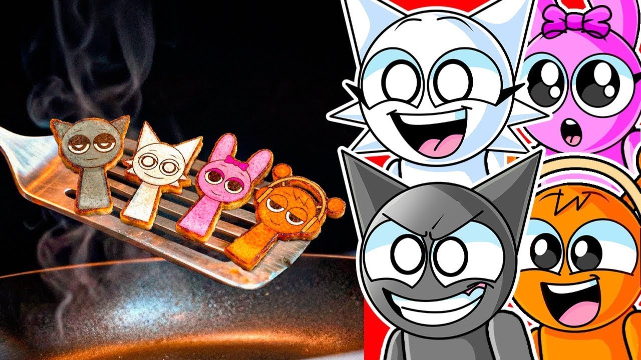 REACTING TO SPRUNKI SQUAD PANCAKE ART!!