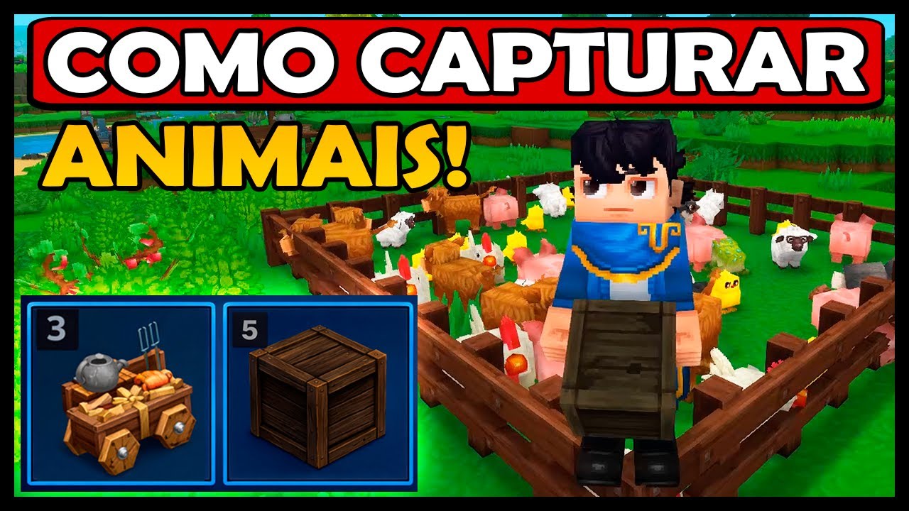 COMO CAPTURAR ANIMAIS NO HYTALE PARA CONSTRUIR UMA FAZENDA!