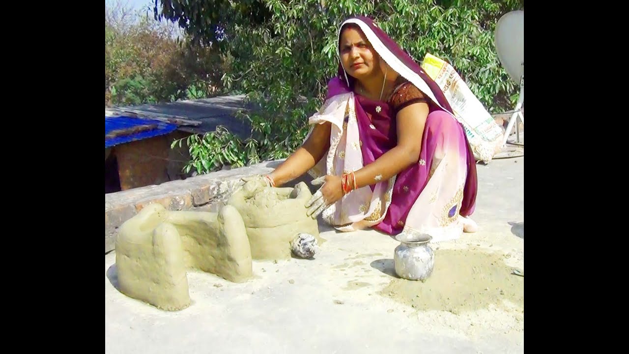 मिट्टी का चूल्हा कैसे बनाये | How to make Primitive Technology Mitti ka desi Chulha|