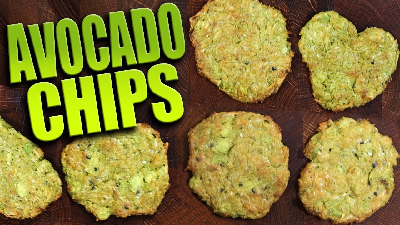 AVOCADO PARMESAN CRISPS CHIPS -Healthy Alternative Snack & EASY to Bake! (Low-Carb & Keto Friendly)