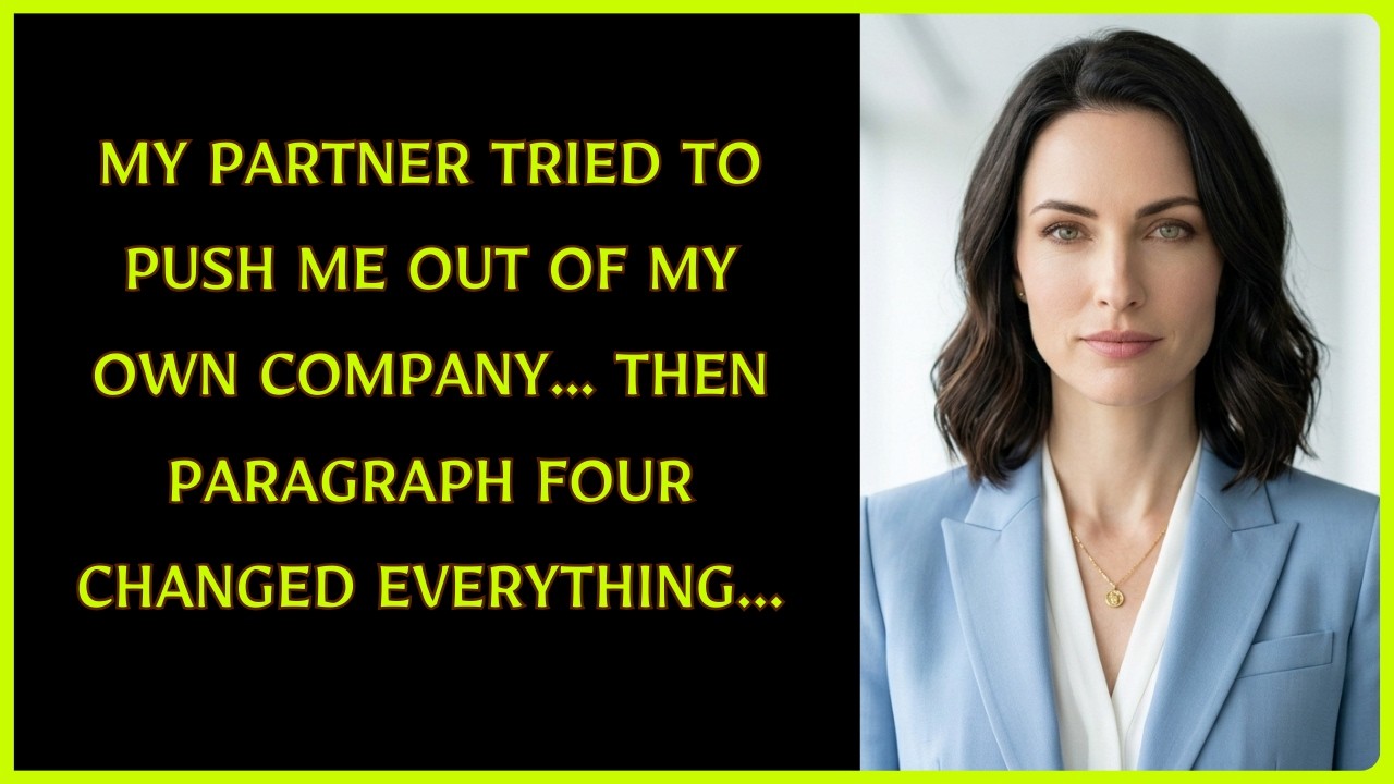 My Partner Tried to Push Me Out of My Own Company… Then Paragraph Four Changed Everything...