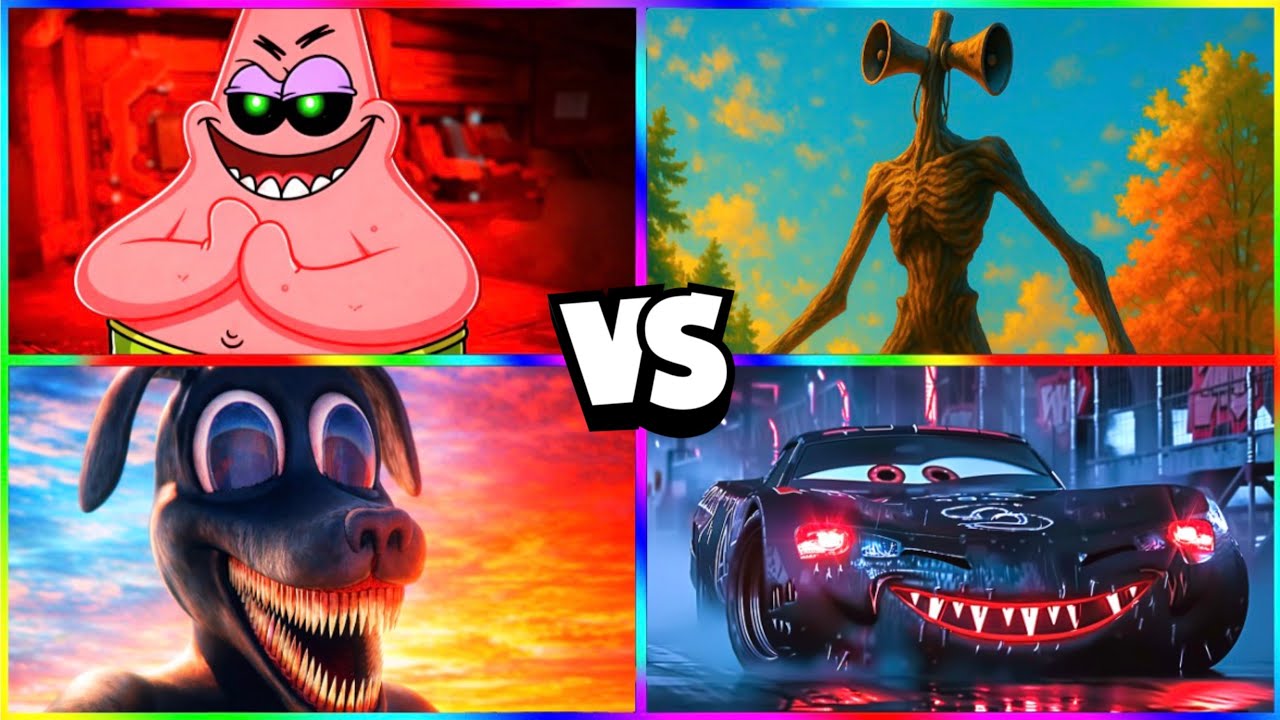 PATRICK.EXE ⚔️ SIREN HEAD ⚔️ CARTOON DOG ⚔️ MCQUEEN.EXE | TILES CLASH