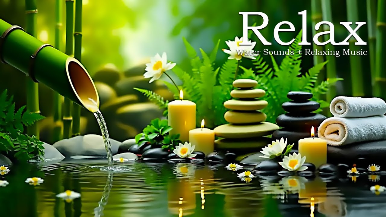 Sleep Music Piano with Flowing Water 🌿 Deep Relaxation, Healing Energy, and Calm Mind