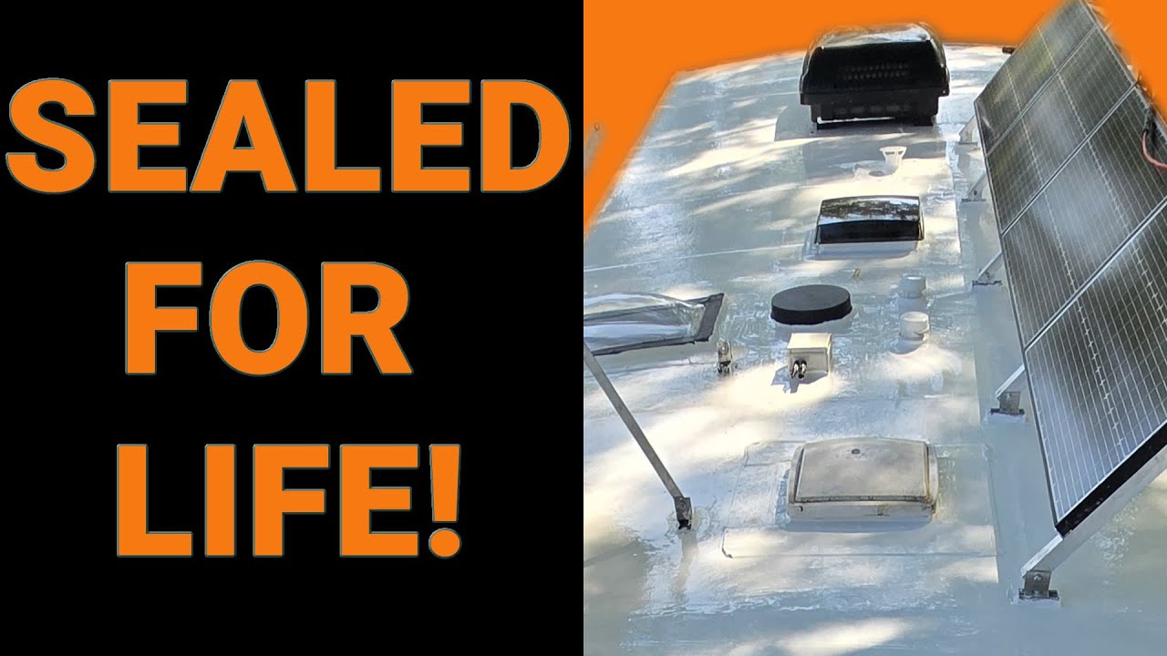 The Ultimate Way To  Reseal A RV Roof & Stop Leaks