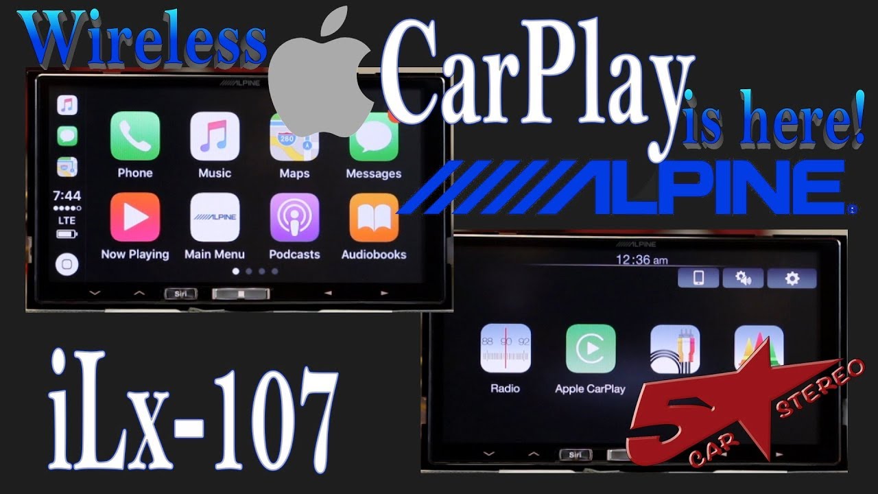 Wireless CarPlay is here with Alpine's NEW iLx 107