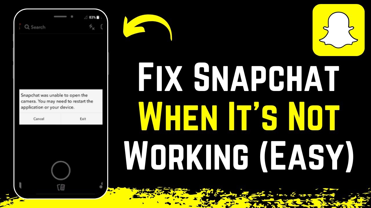 How to Fix Your Snapchat When It's Not Working !