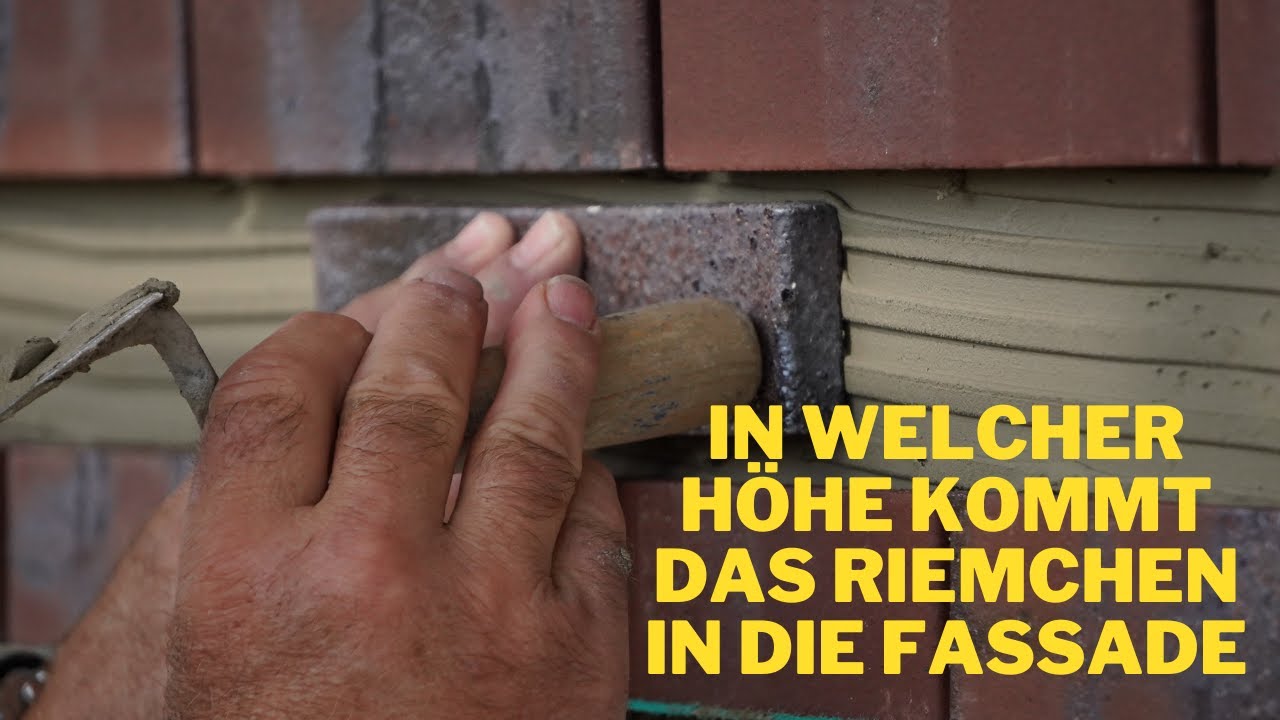 Riemchen selber verlegen - heute: in welcher H&ouml;he kommt das Riemchen in die Fassade (Teil 2)
