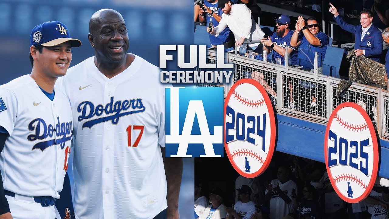 Dodgers reveal their 2025 championship sign at Dodger Stadium! (Ft. Will Ferrell) | FULL CEREMONY