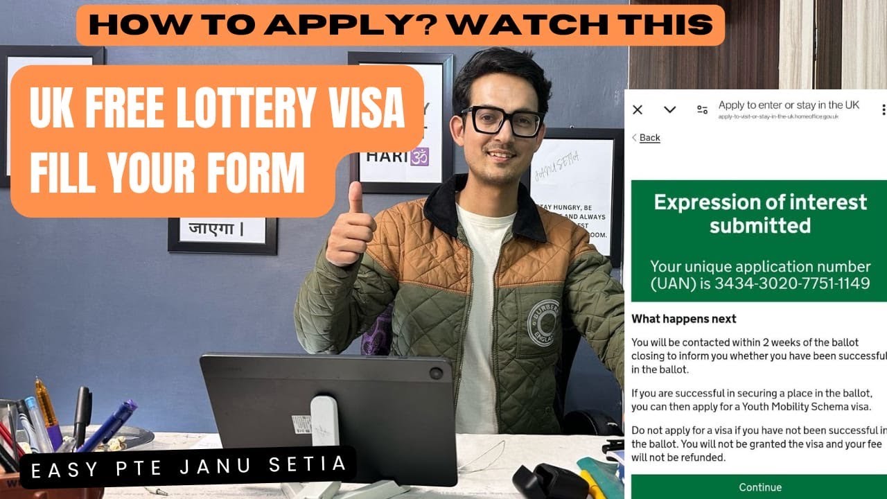 HOW TO FILL UK LOTTERY VISA || UK YOUTH MOBILITY VISA LOTTERY FULL PROCESS 2025feb
