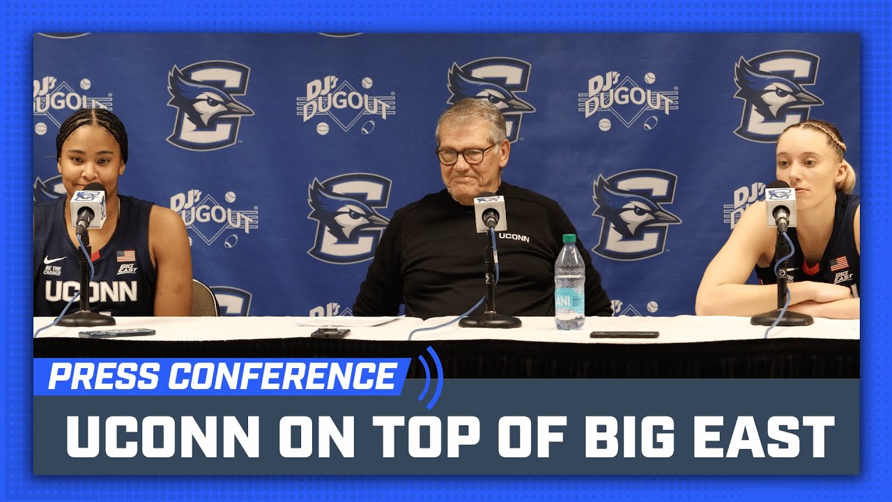 UConn's Geno Auriemma, Paige Bueckers and Sarah Strong Talk CREIGHTON WIN | FULL Press Conference
