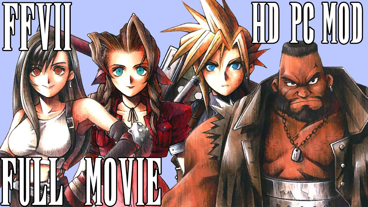Final Fantasy VII All Cutscenes - The Movie - Marathon Edition (1997 PS1 PC HD Remaster Mod)