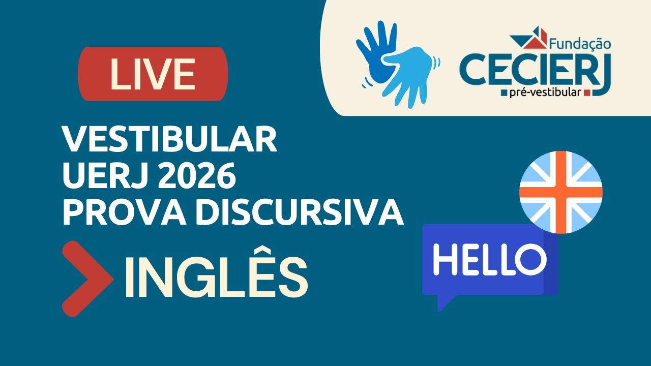 Live de Inglês - Exame Discursivo Uerj 2026
