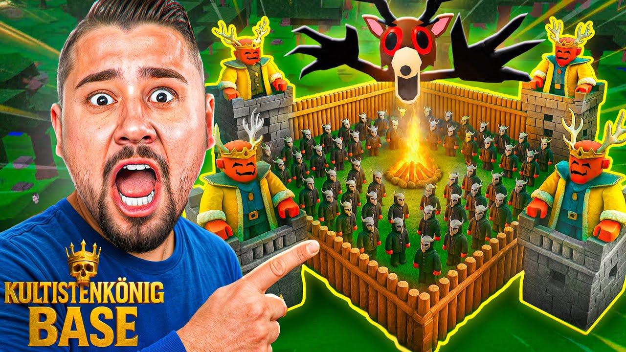 Die KULTISTEN KÖNIG BASE bauen in 99 Nächte im Wald 👑