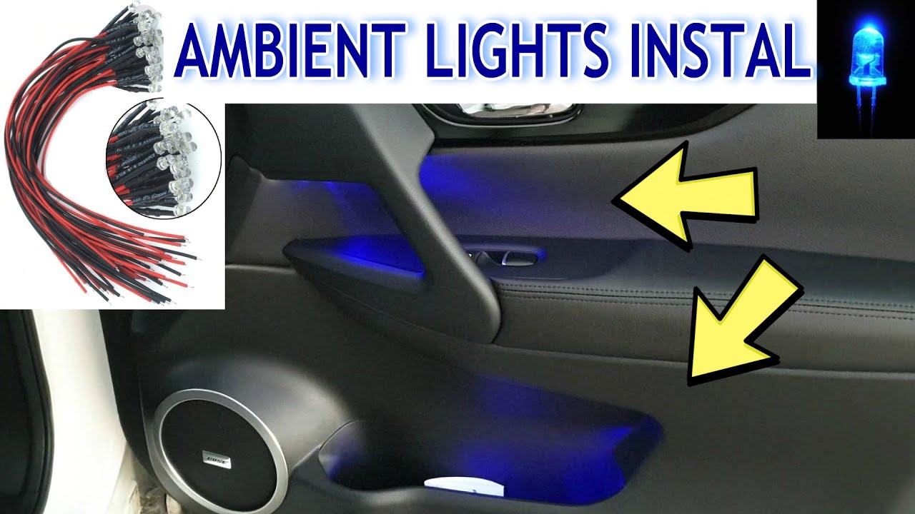 NISSAN INSTALLAZIONE LUCI LED AMBIENTE FAI DA TE - AMBIENT LED LIGHT INSTALLATION ON ANY CAR /PART 1