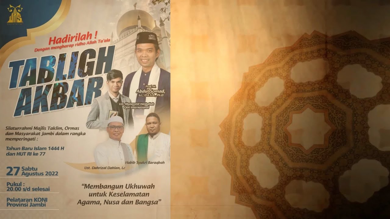 TABLIGH AKBAR BERSAMA Ustadz Abdul Somad - Part 1