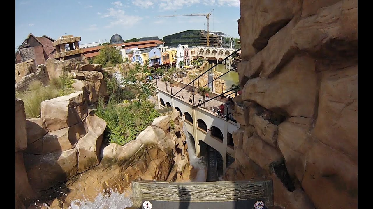 Chiapas die Wasserbahn - Phantasialand Brühl (Onride) Video 2015