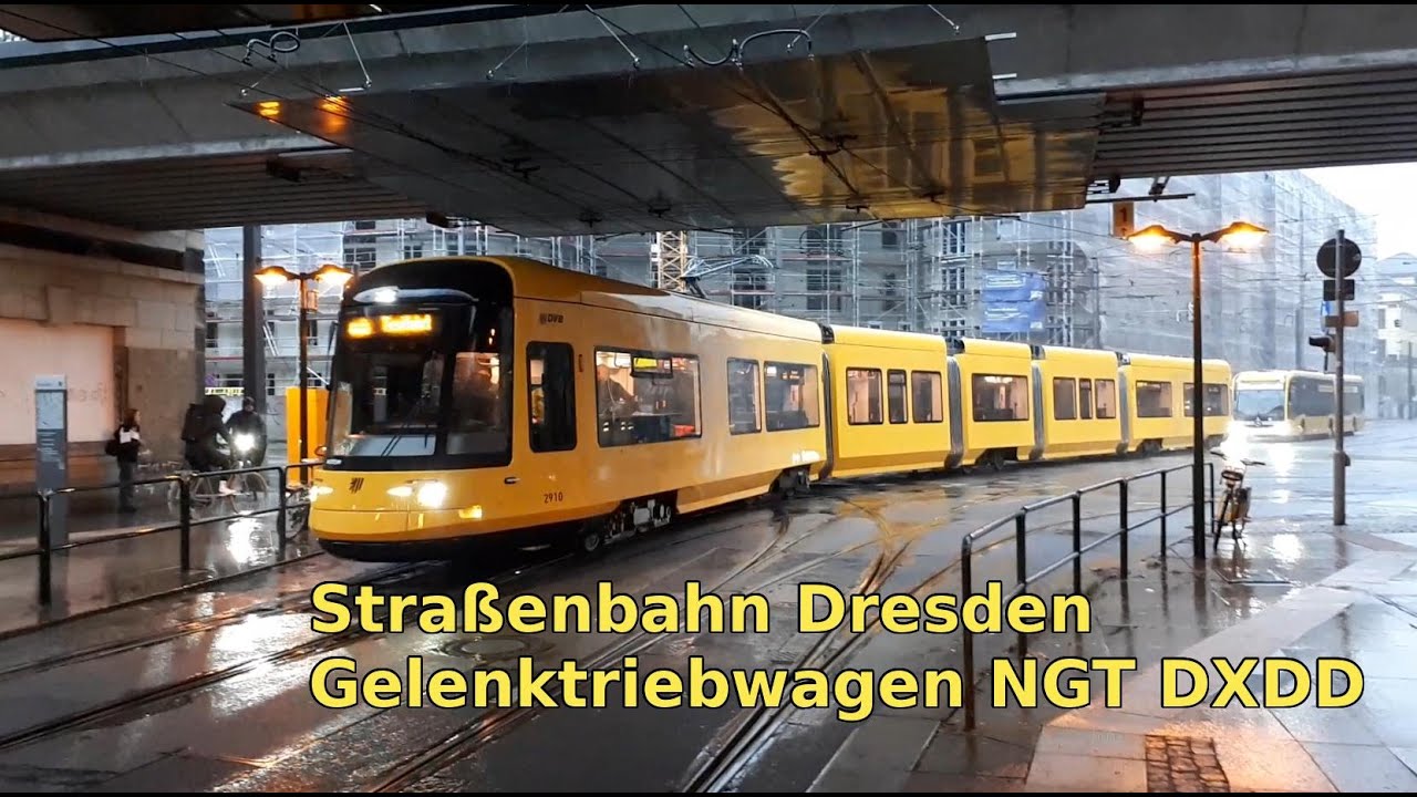 Straßenbahn Dresden - Neuer Gelenktriebwagen NGT DXDD