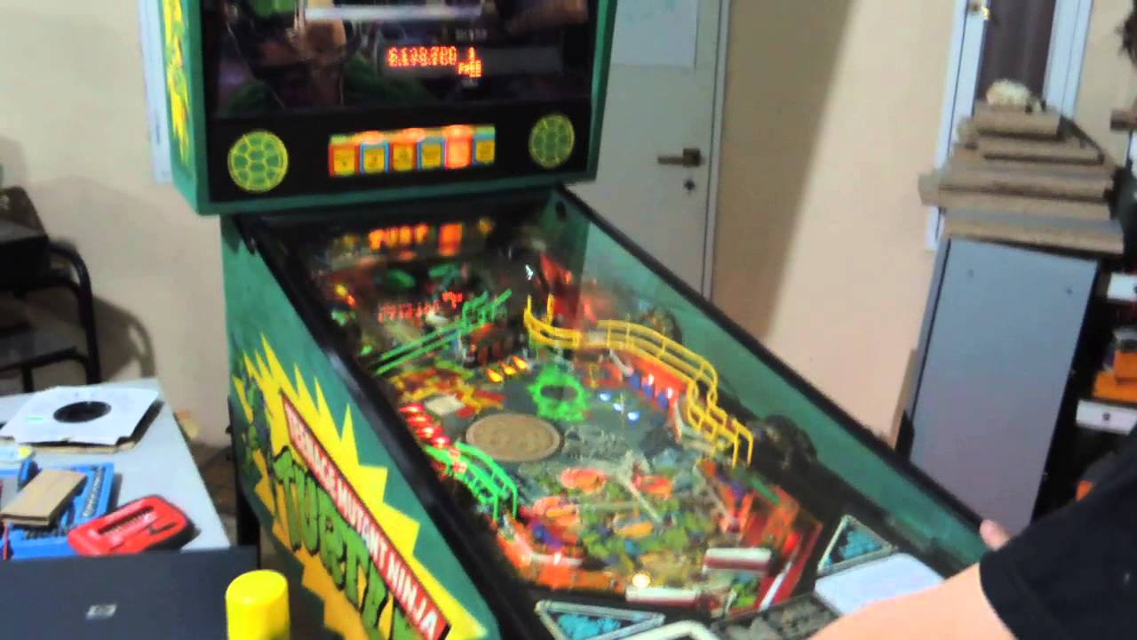 Flipper Tortugas Ninja. TMNT Data East - 1991.