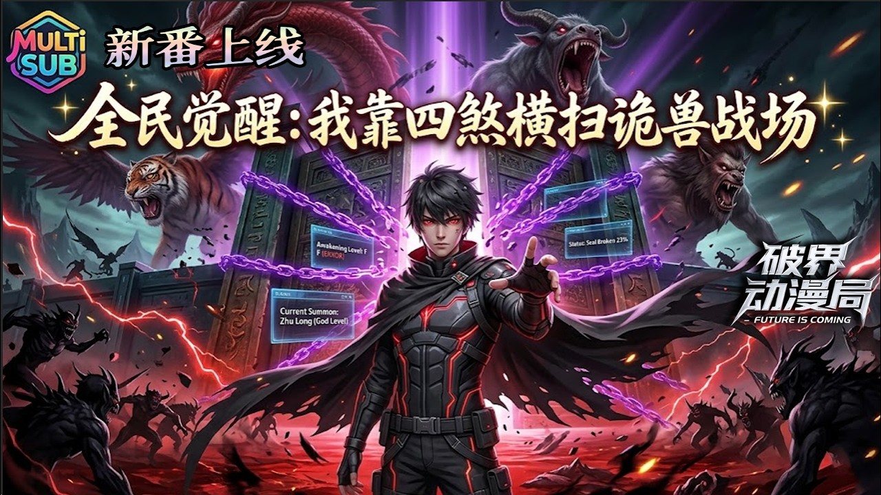 Multi sub（完结新番）💥💥💥当最强&ldquo;门神&rdquo;横推神州防线。齐深：我这扇门里，住着能吃掉世界的祖宗！《全民觉醒:我靠四煞横扫诡兽战场》#次元动漫  #破界 #動漫