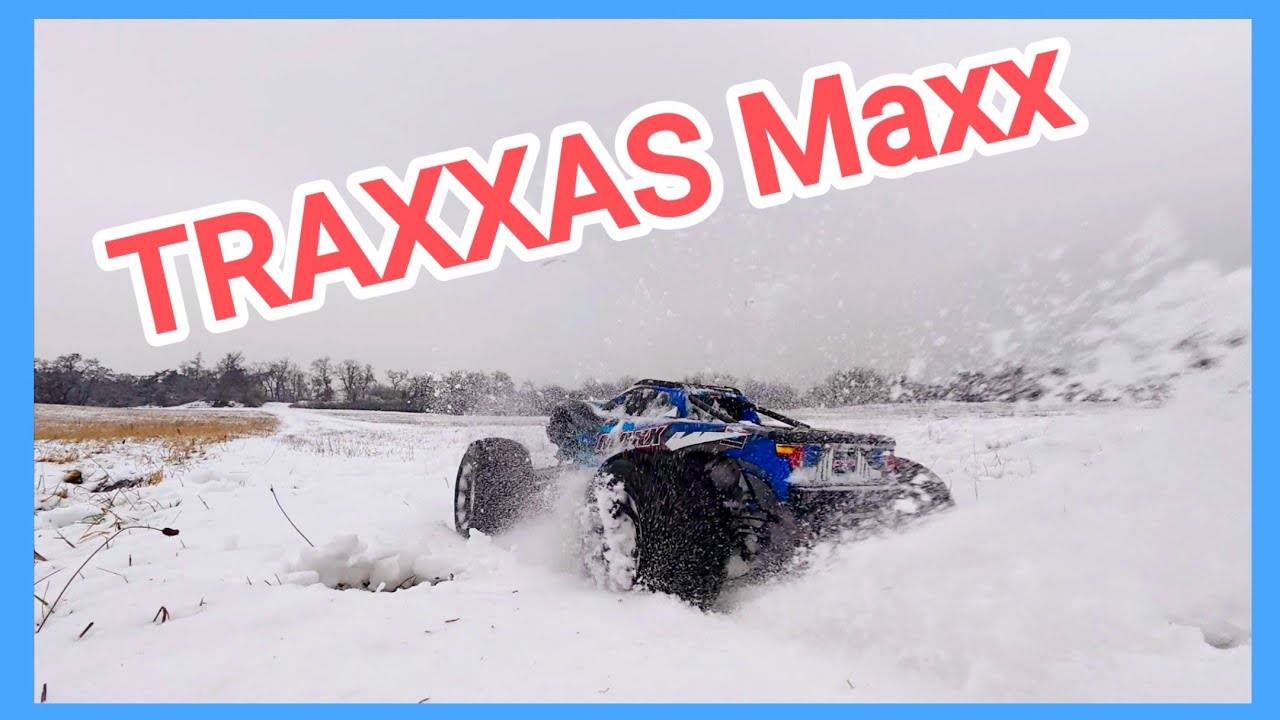 TRAXXAS Maxx ,  Amewi LR16 Lancia Delta dans la neige 