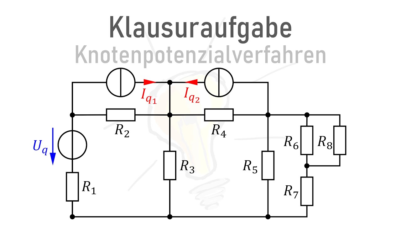 Klausuraufgabe Elektrotechnik (Knotenpotenzialverfahren)