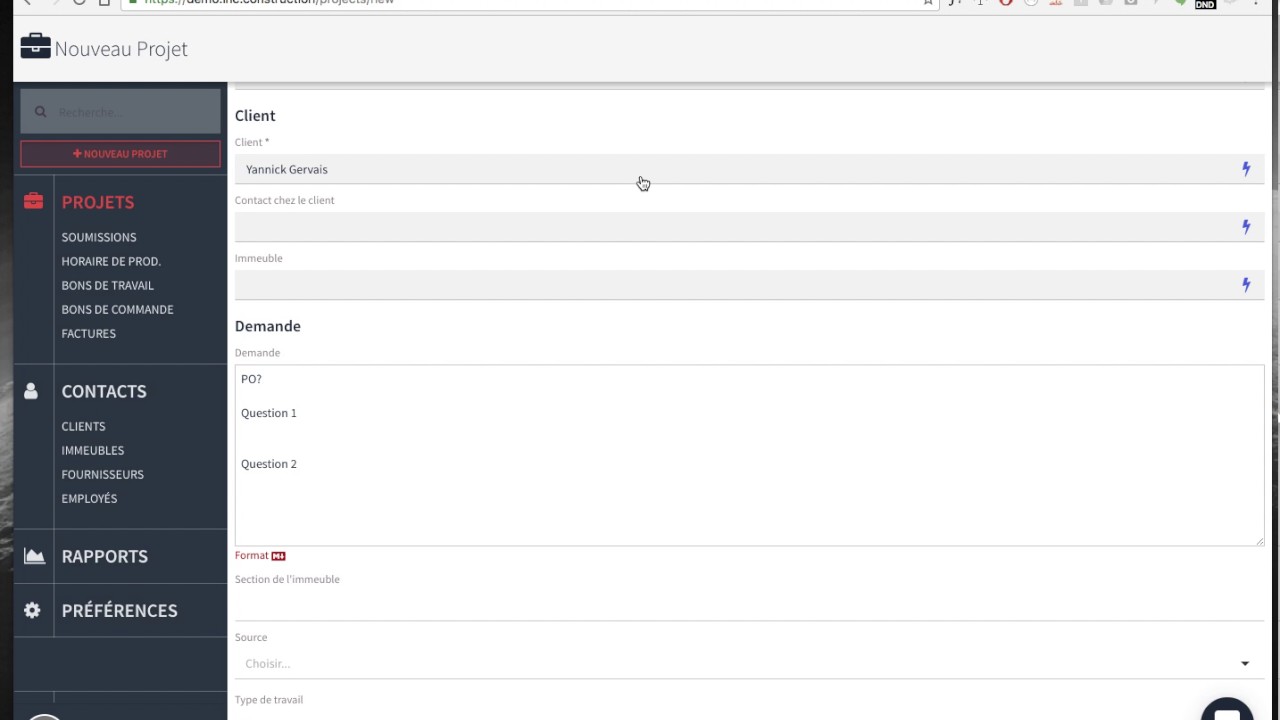 Logiciel de gestion de projet - chantier de construction - C-CUBE