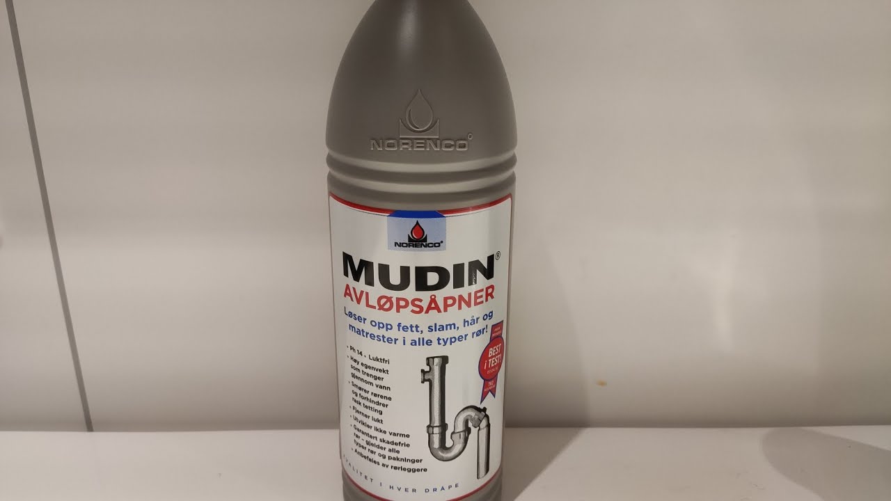 Slik bruker du Mudin avløpsåpner