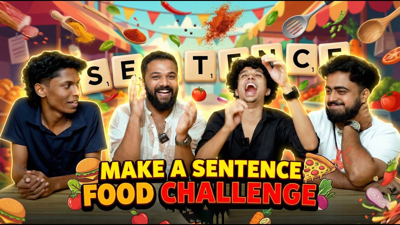MAKE A SENTENCE FOOD CHALLENGE😂