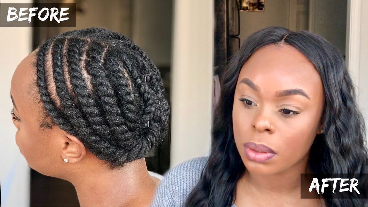 How To: Two-Strand Flat Twist | Under Wig Hack | ShaniceAlisha .