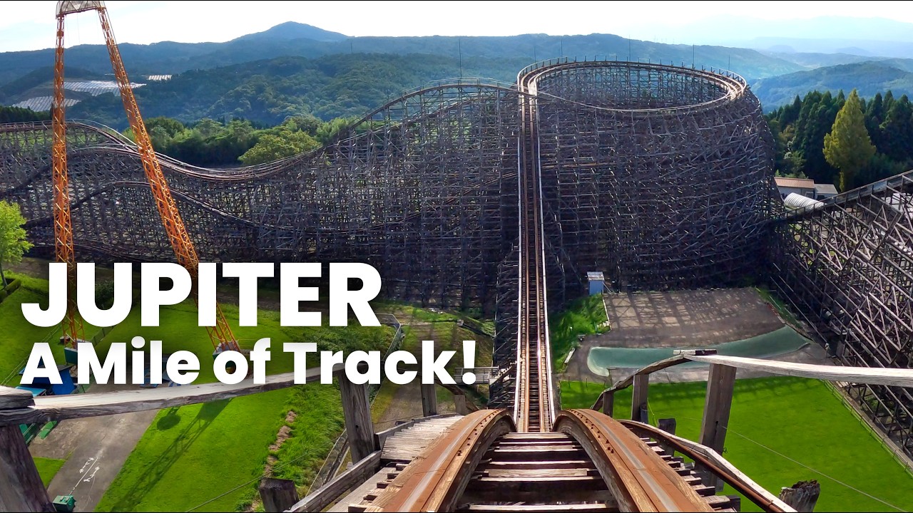 Jupiter Front Row POV - One of the Longest Wooden Coasters on Earth! Japan's Kijima Kogen