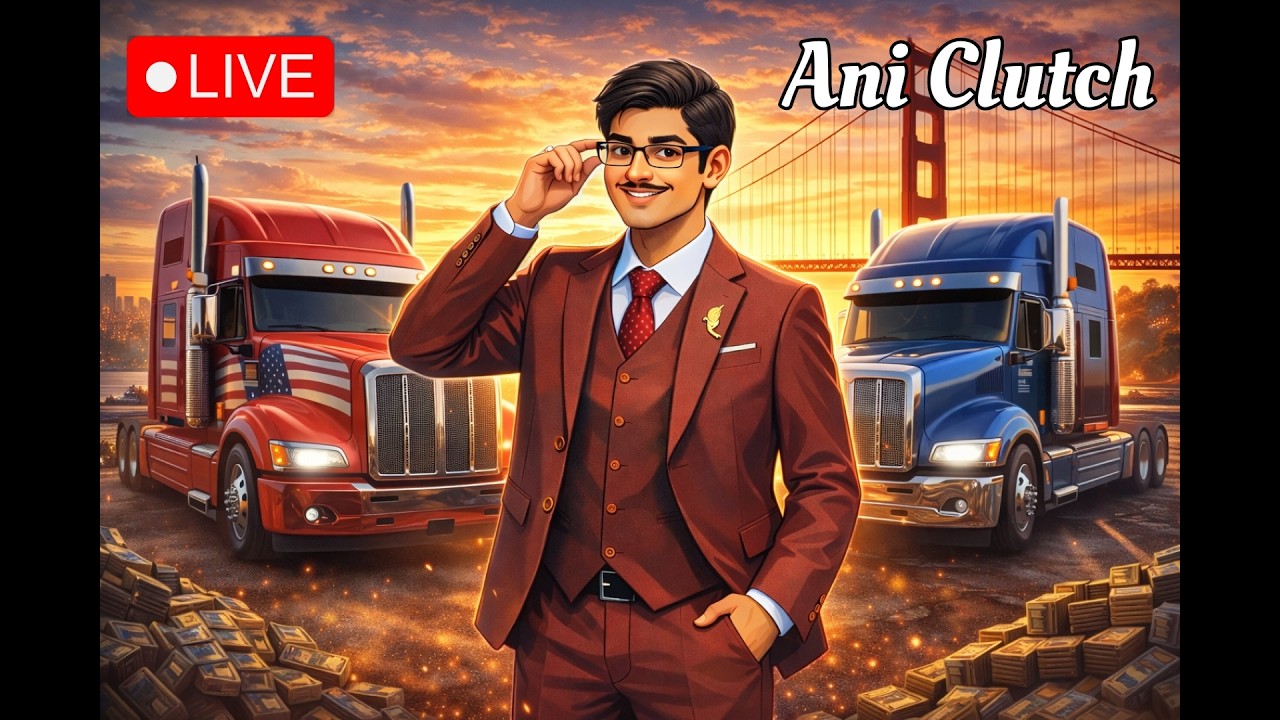 Golden Gate Bridge Delivery 🚛 | American Truck Simulator | Day-01 | Ani Clutch #ats #gaming