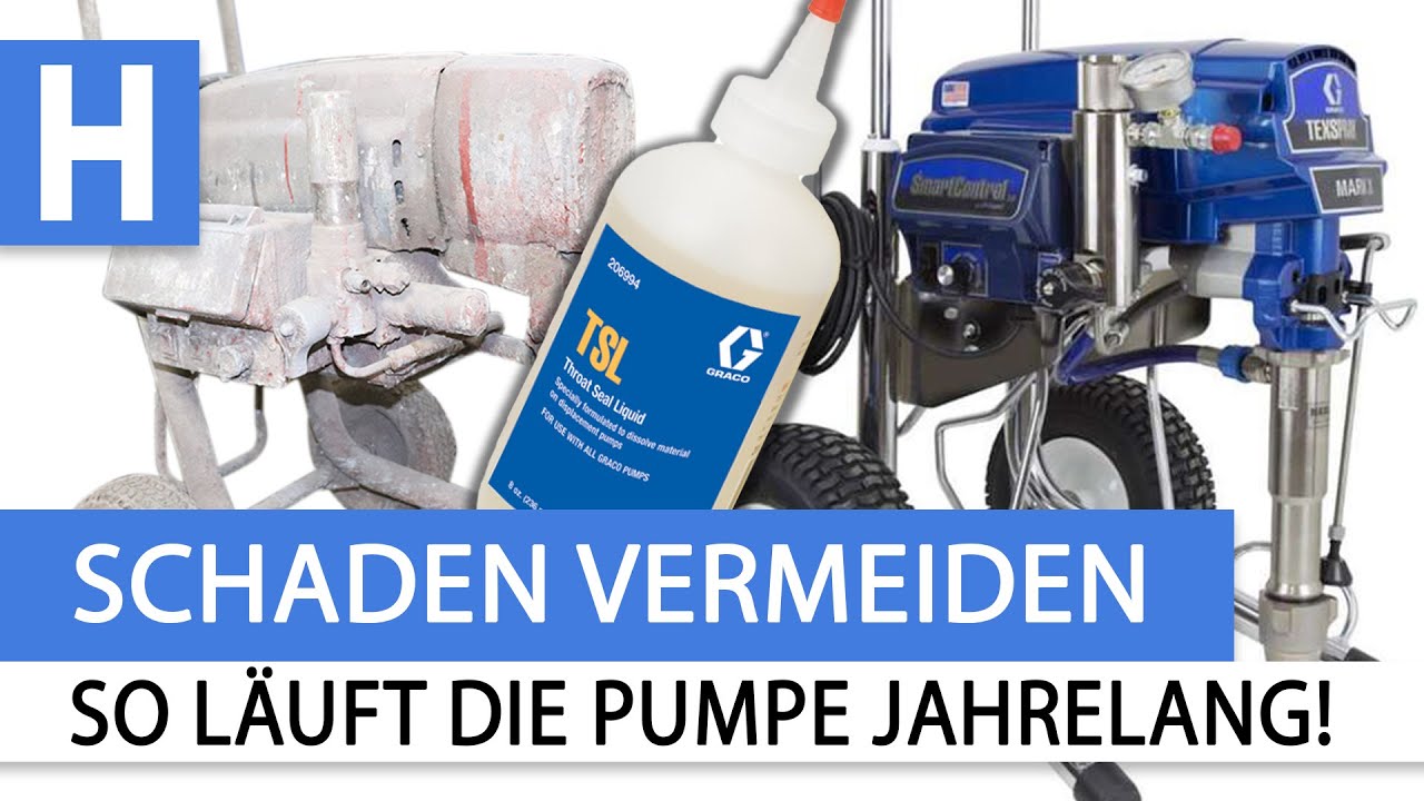 Wie läuft mein Kolbenspritzgerät jahrelang? Graco TSL Kolbenöl