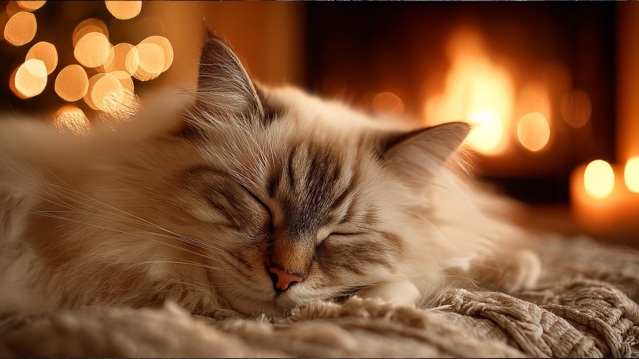 Fall Asleep Fast 🌙 Gentle Piano for Anxiety Relief | Sleepy Cat Piano