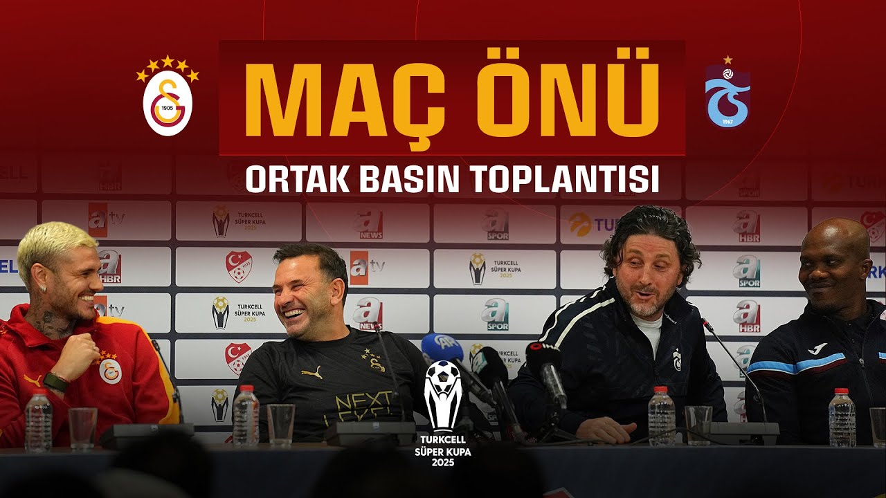 🔴 Teknik direkt&ouml;r&uuml;m&uuml;z Okan Buruk ve kaptan Mauro Icardi&rsquo;nin, Trabzonspor ile ortak basın toplantısı