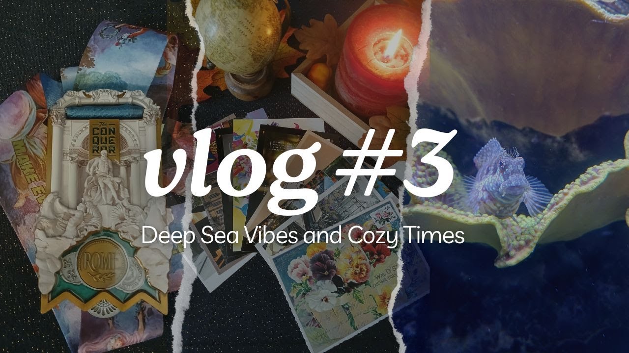 Vlog#3 Deep Sea Vibes & Cozy Times 🐠 | Relaxing Day at the Aquarium & Celebrating World Postcard Day
