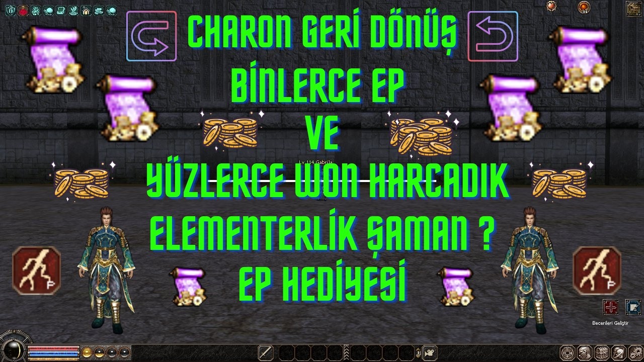 BİNLERCE EP VE Y&Uuml;ZLERCE WON HARCADIK / ELEMENTERLİK ŞAMAN ? #metin2 #metin2tr #gameplay