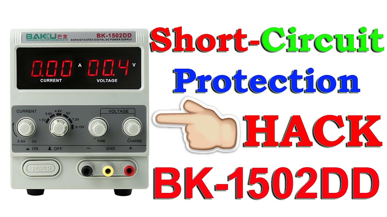 BAKU BK-1502DD Short-Circuit Protection, How to Remove Short-Circuit Protection in BAKU BK-1502DD