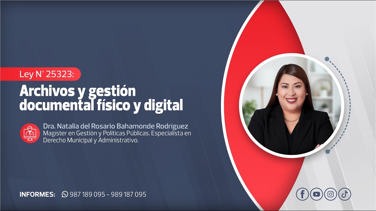 Archivos y Gestión Documental Físico y Digital | Natalia del Rosario Bahamonde Rodríguez