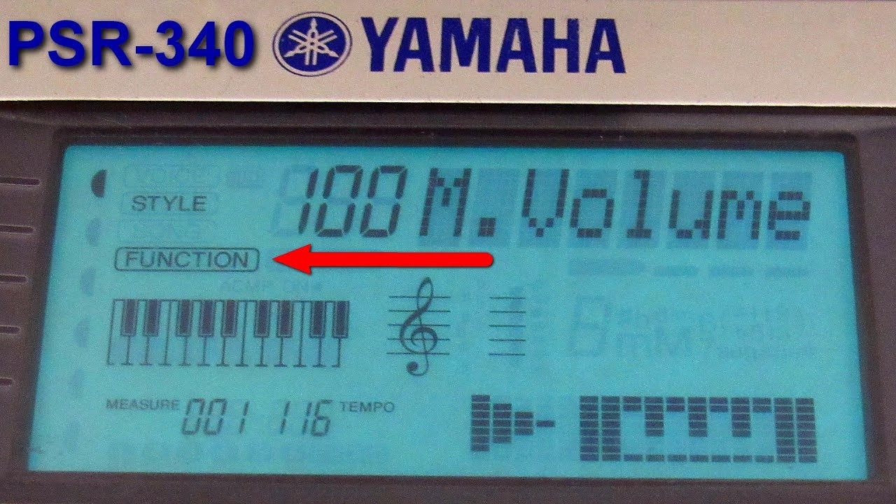 YAMAHA PSR-340 Функции и эффекты. Видео-урок