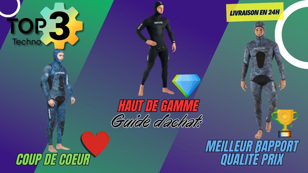 Le TOP 3 des MEILLEURES combinaisons de pêche sous-marine que TOUT LE MONDE s’arrache en 2025 !