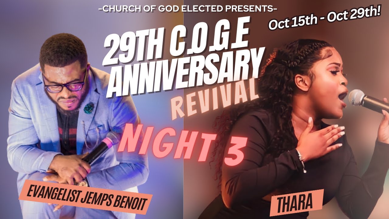 2 Week COGE Revival Night - 3 Ft. Evangelist Jemps 10/17/2023