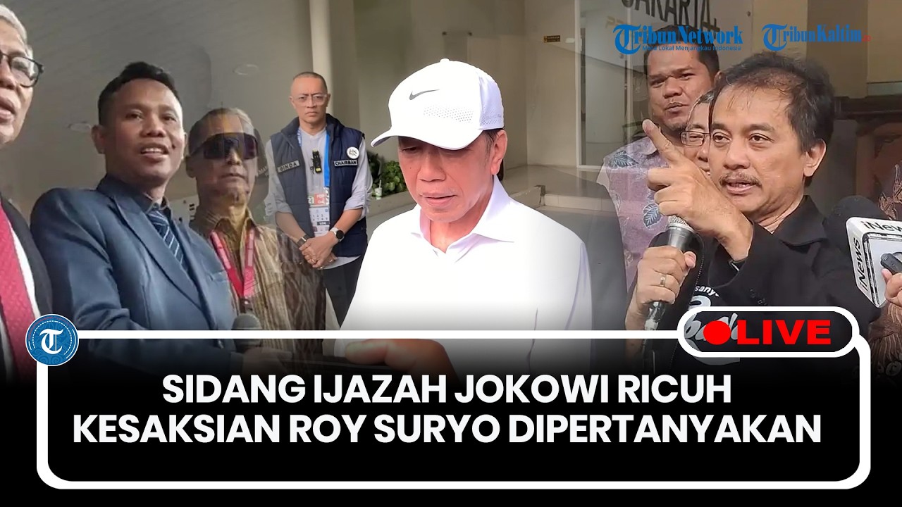 🔴LIVE: Sidang Ijazah Jokowi Ricuh Kesaksian Roy Suryo Dipertanyakan