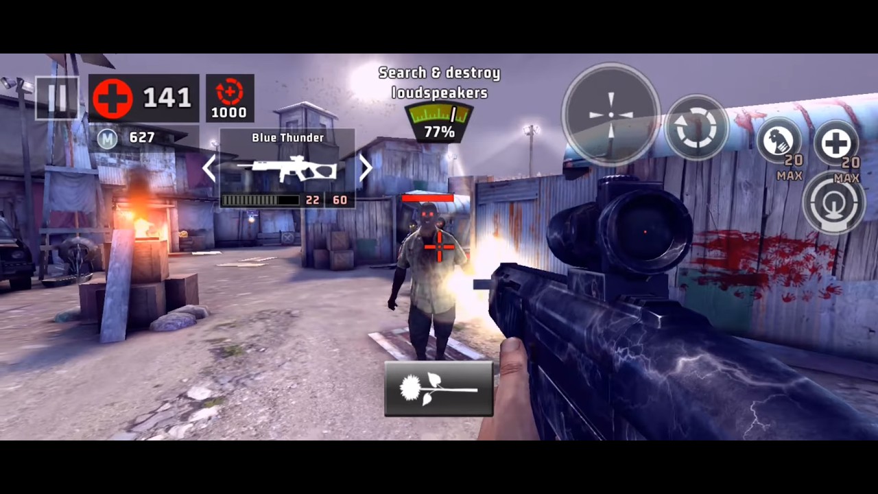 DEAD TRIGGER 2 BLUE THUNDER VS TAURUS CT G2 COMPARISON GAMEPLAY UNCUT 15 MINUTES NO HIT RUN #dt2