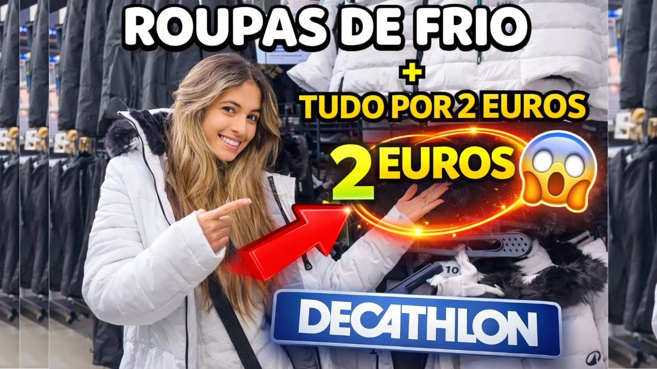 COMPRAMOS ROUPAS DE INVERNO + LOJA DE 2 EUROS (MUITO BARATA) VIVENDO EM PORTUGAL