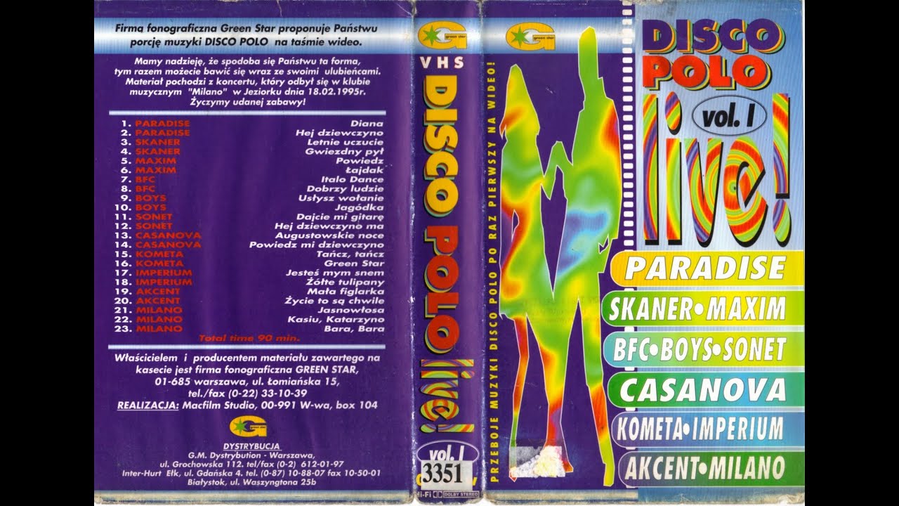 Disco Polo live vol. `1 (VHS)