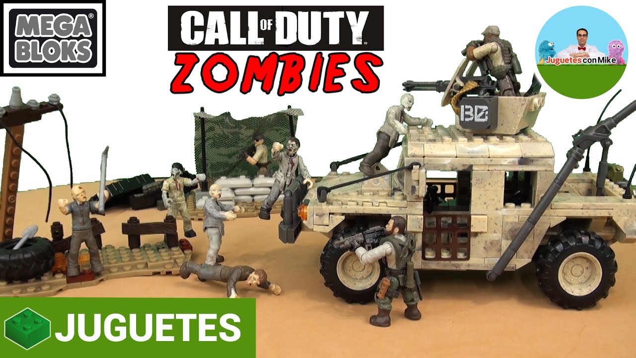 SOLDADOS DE JUGUETE HUMVEE de CALL OF DUTY vs ZOMBIES | Mega Bloks - Mega Construx