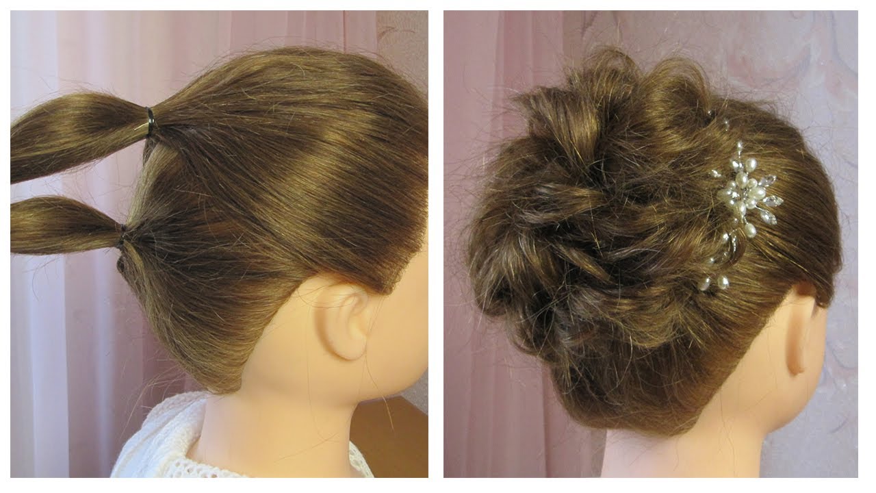 Super facile et rapide 🔸 Chignon decoiffé cheveux court, mi longs à faire soi meme