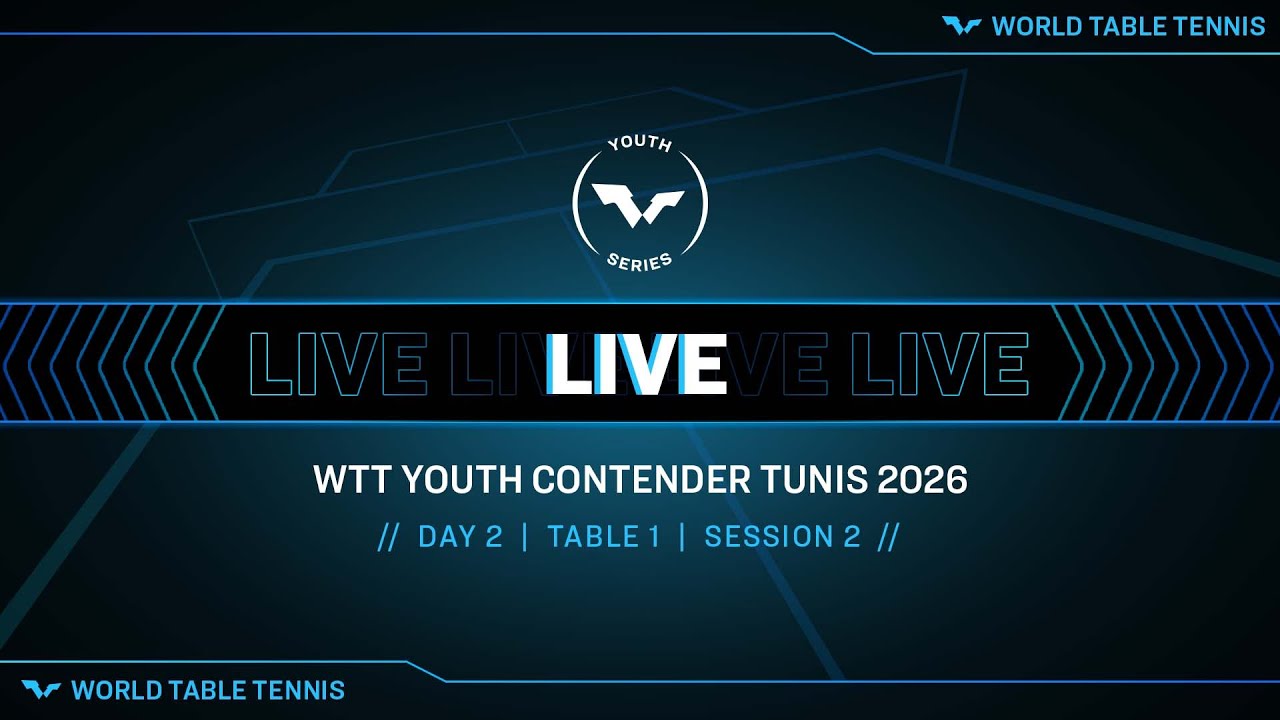 LIVE! | T1 | Day 2 | WTT Youth Contender Tunis 2026 | Session 2