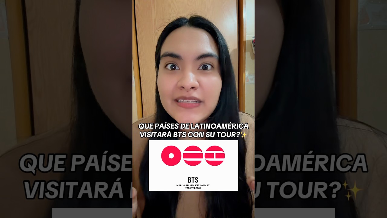 QUE PAÍSES DE LATINOAMÉRICA VISITARÁ BTS CON SU TOUR?✨ 