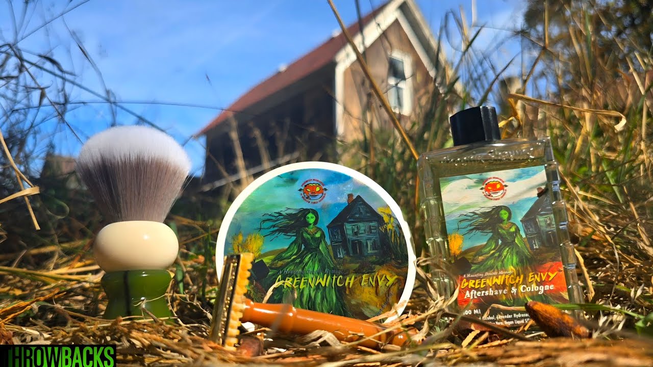 GreenWitch Envy Phoenix Shaving Review  Artifact Razor Peregrino Brush